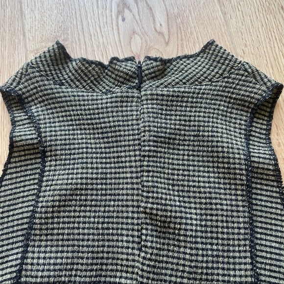 NWT ZARA KHAKI High Collar  tank Top - Small - Picture 6 of 12